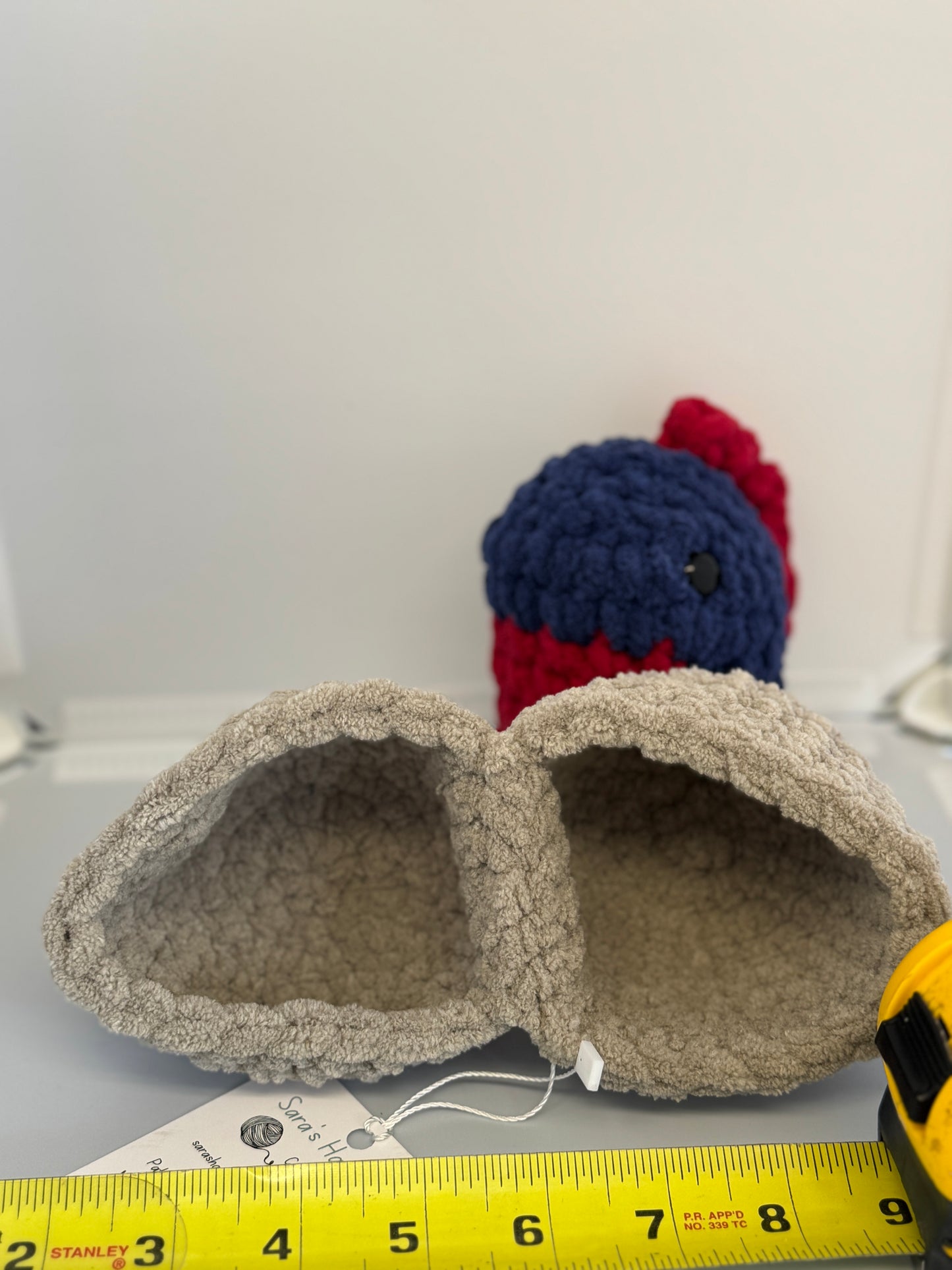 Handmade Crocheted Stuffed Animals - Dino Hatchling