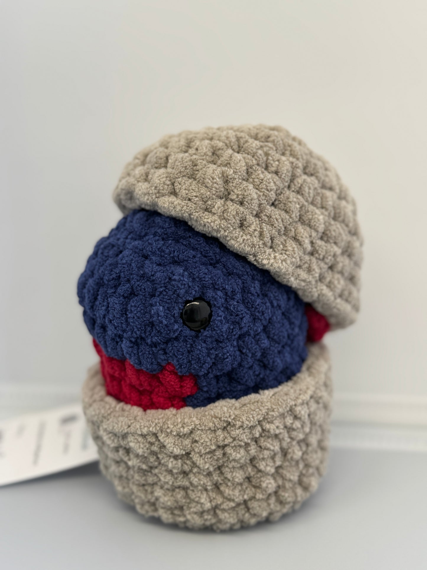 Handmade Crocheted Stuffed Animals - Dino Hatchling