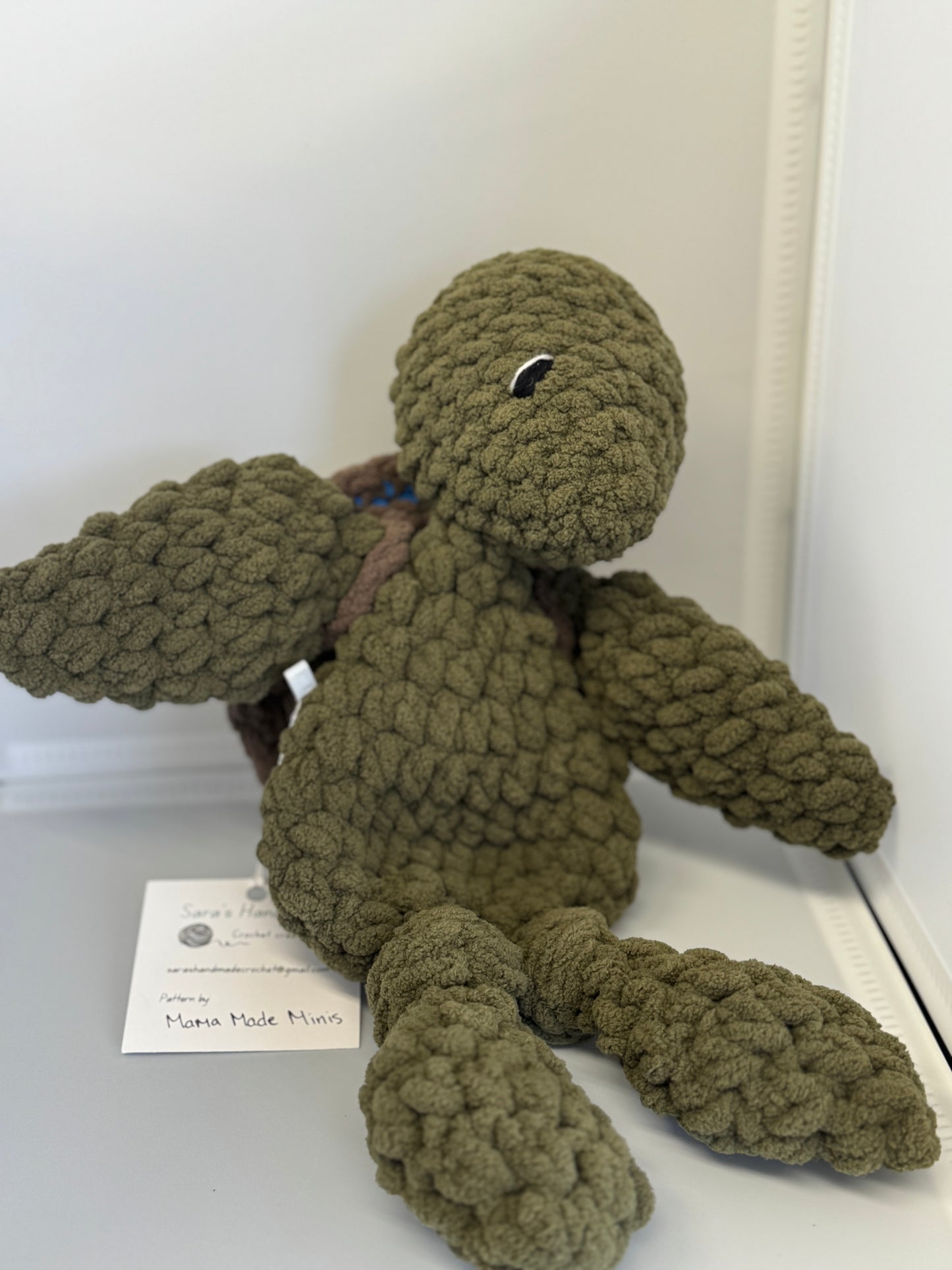 Handmade Crocheted Stuffed Animals - Turtle Lovey