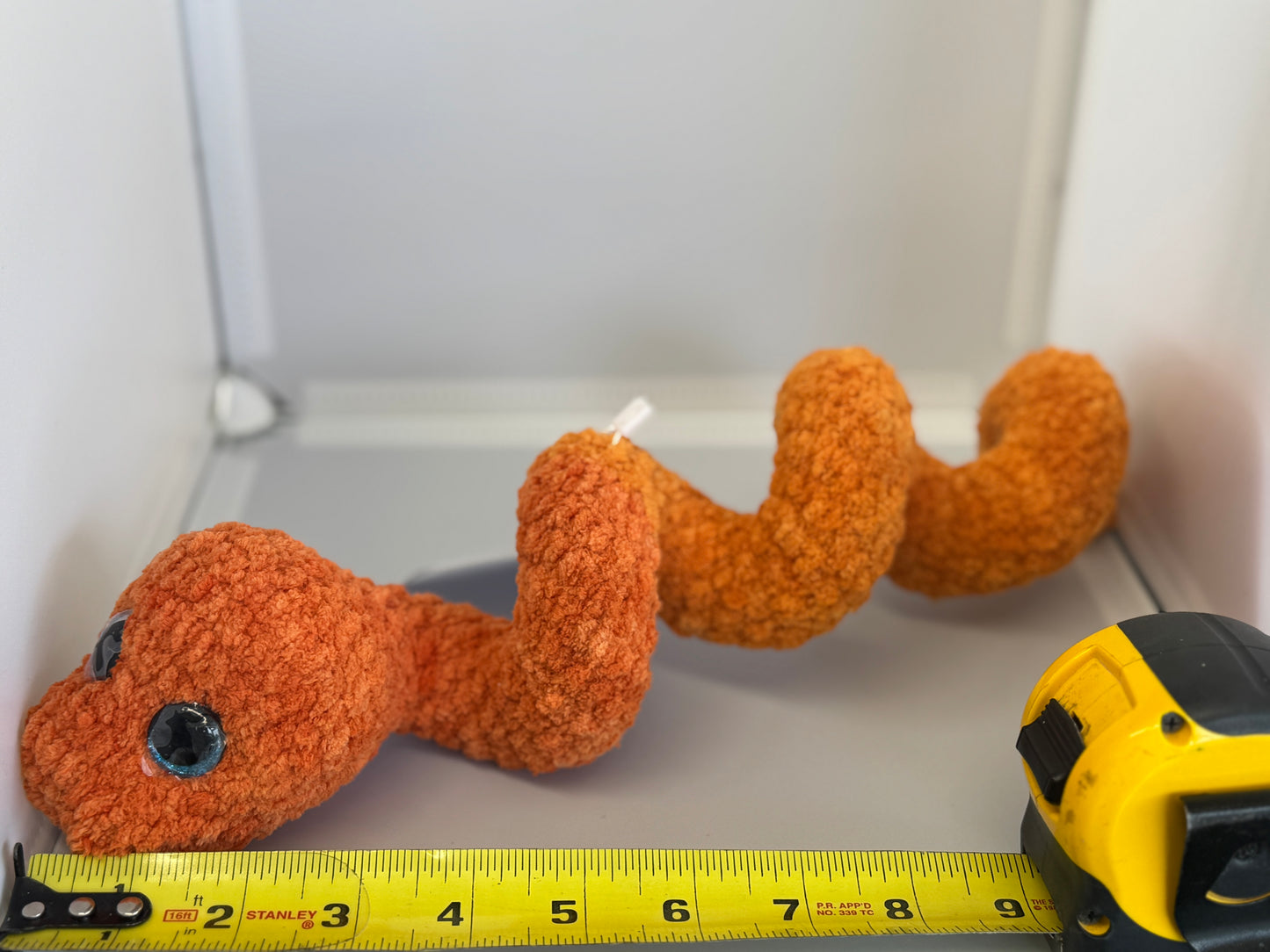 Handmade Crocheted Stuffed Animals - Curly Snake
