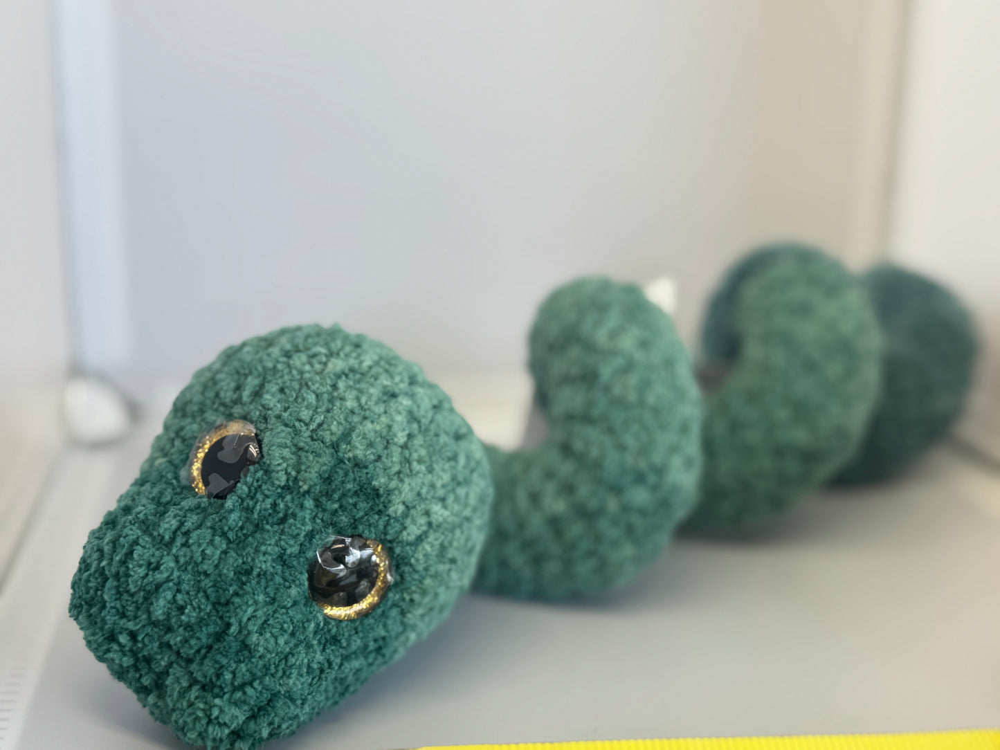 Handmade Crocheted Stuffed Animals - Curly Snake