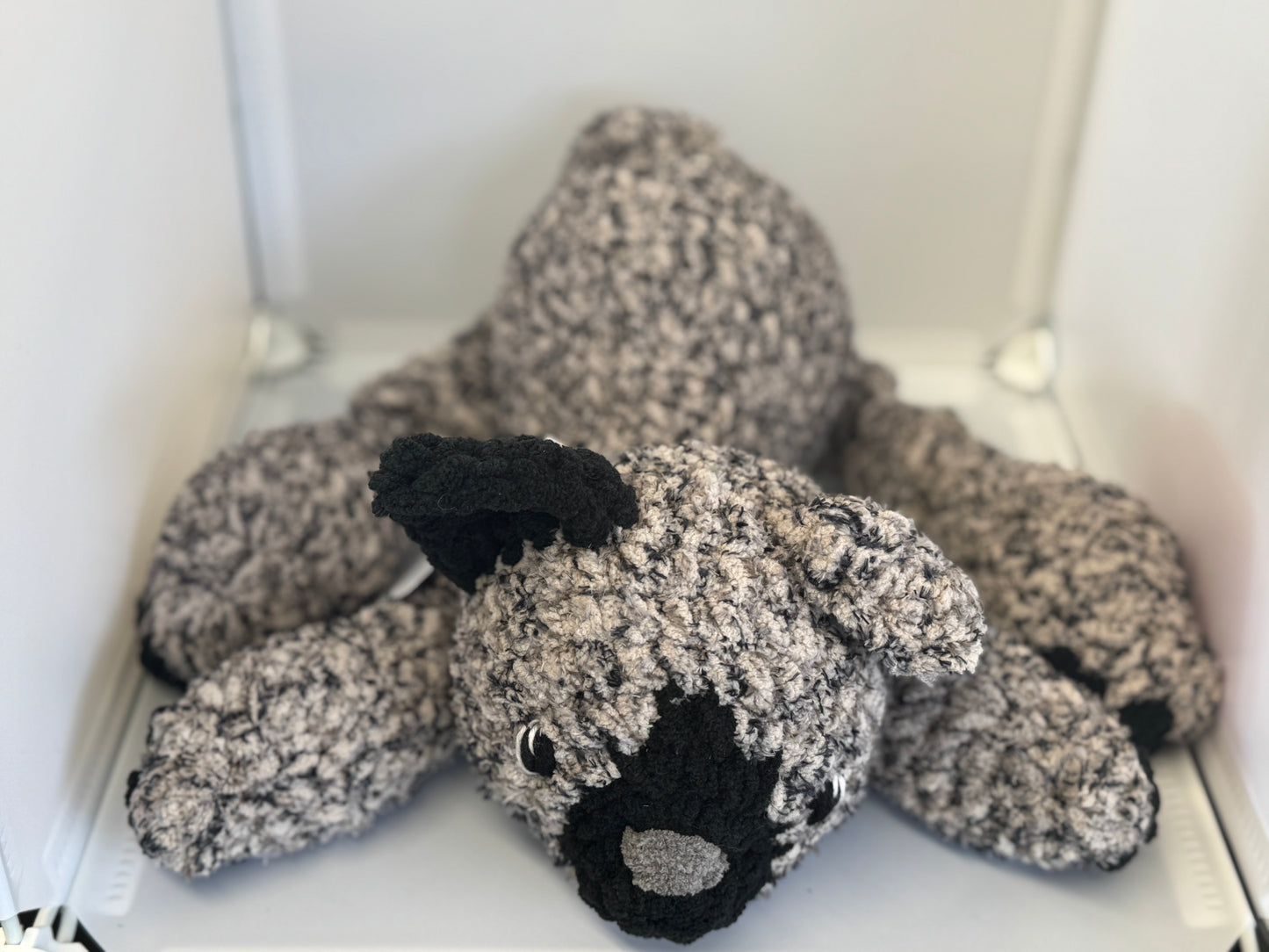 Handmade Crocheted Stuffed Animals - Knotted Kitten Plush