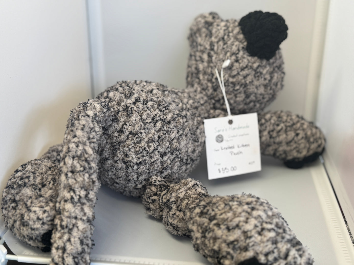Handmade Crocheted Stuffed Animals - Knotted Kitten Plush