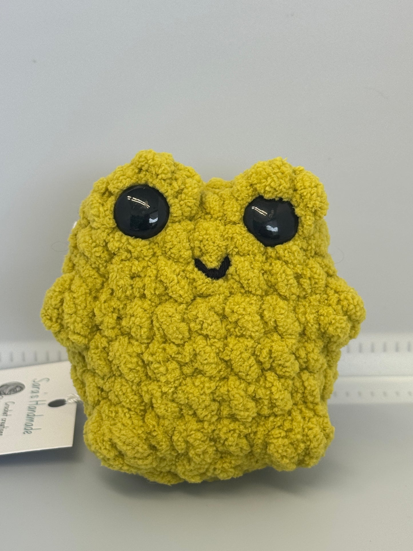 Handmade Crocheted Stuffed Animals - Chubby Frog