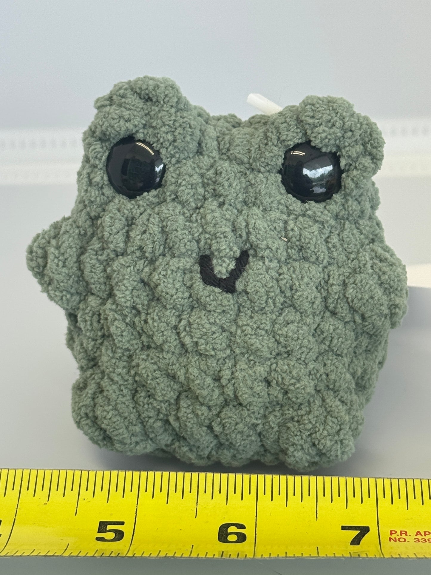 Handmade Crocheted Stuffed Animals - Chubby Frog