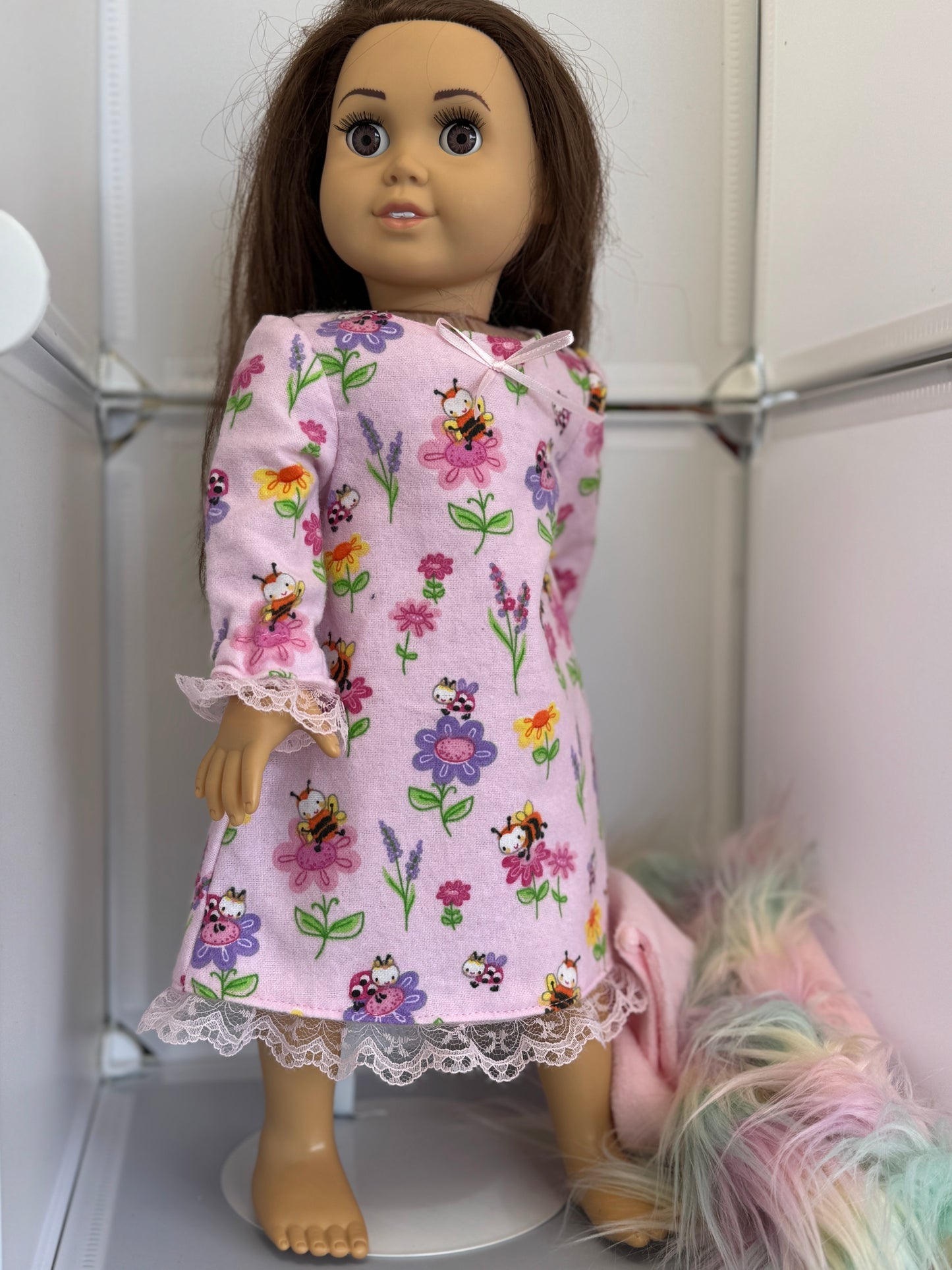 Handmade 18" Doll Clothes - Pajama set Robe & Pj's