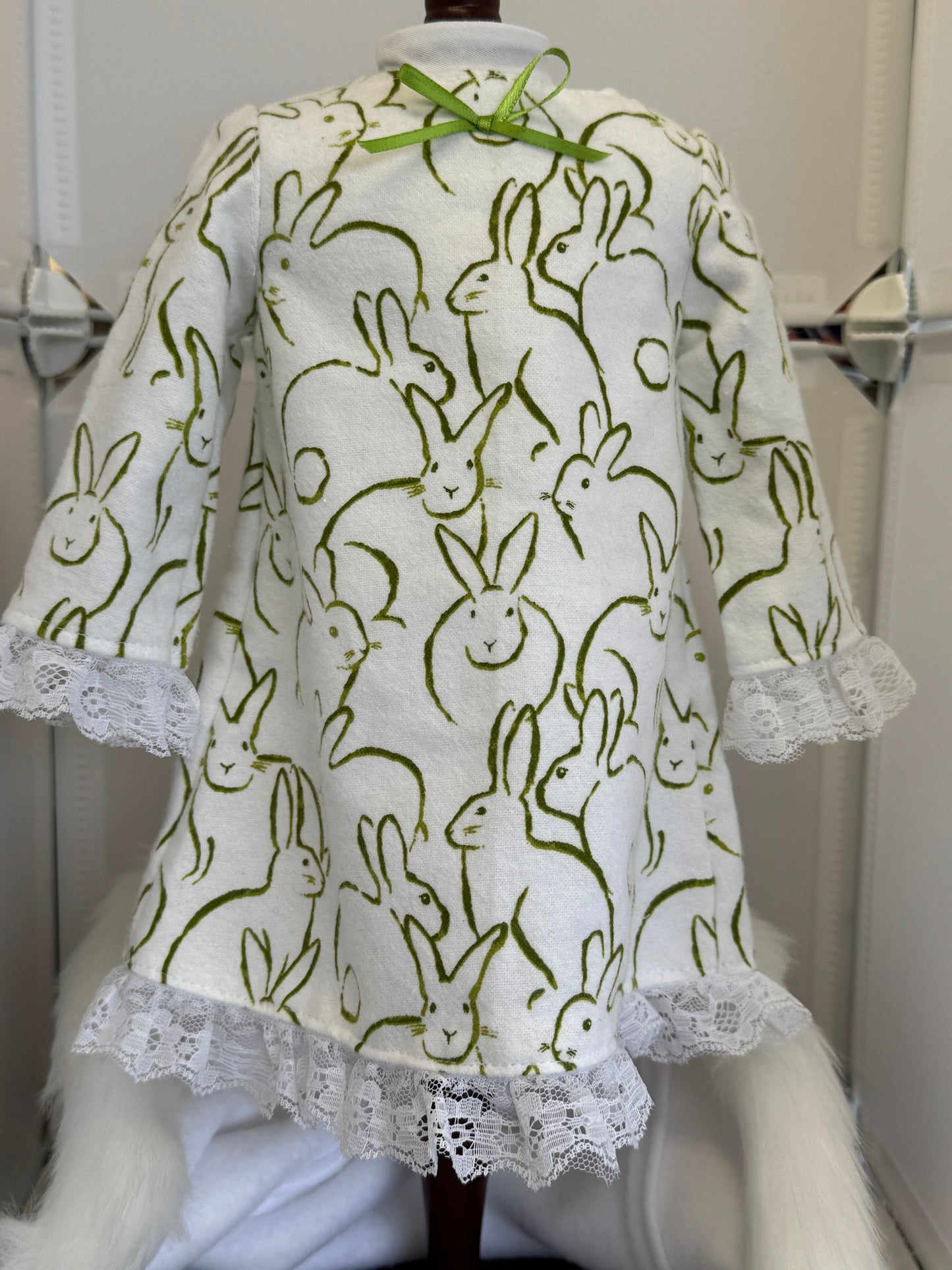 Handmade 18" Doll Clothes - Pajama set Robe & Pj's