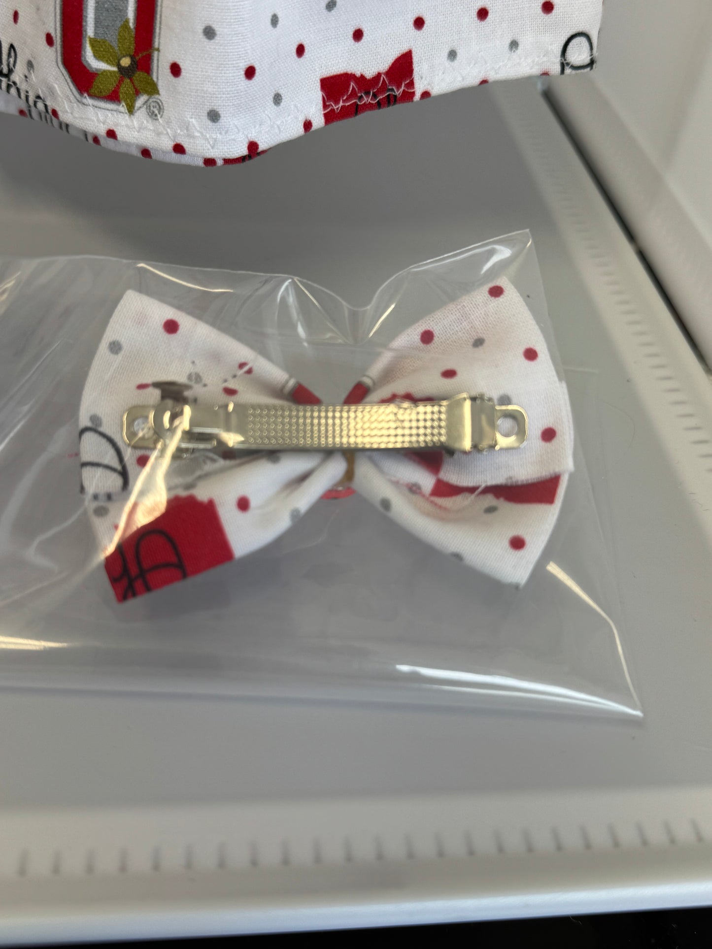 Handmade 18" Doll Clothes - Ohio Dress & Bow