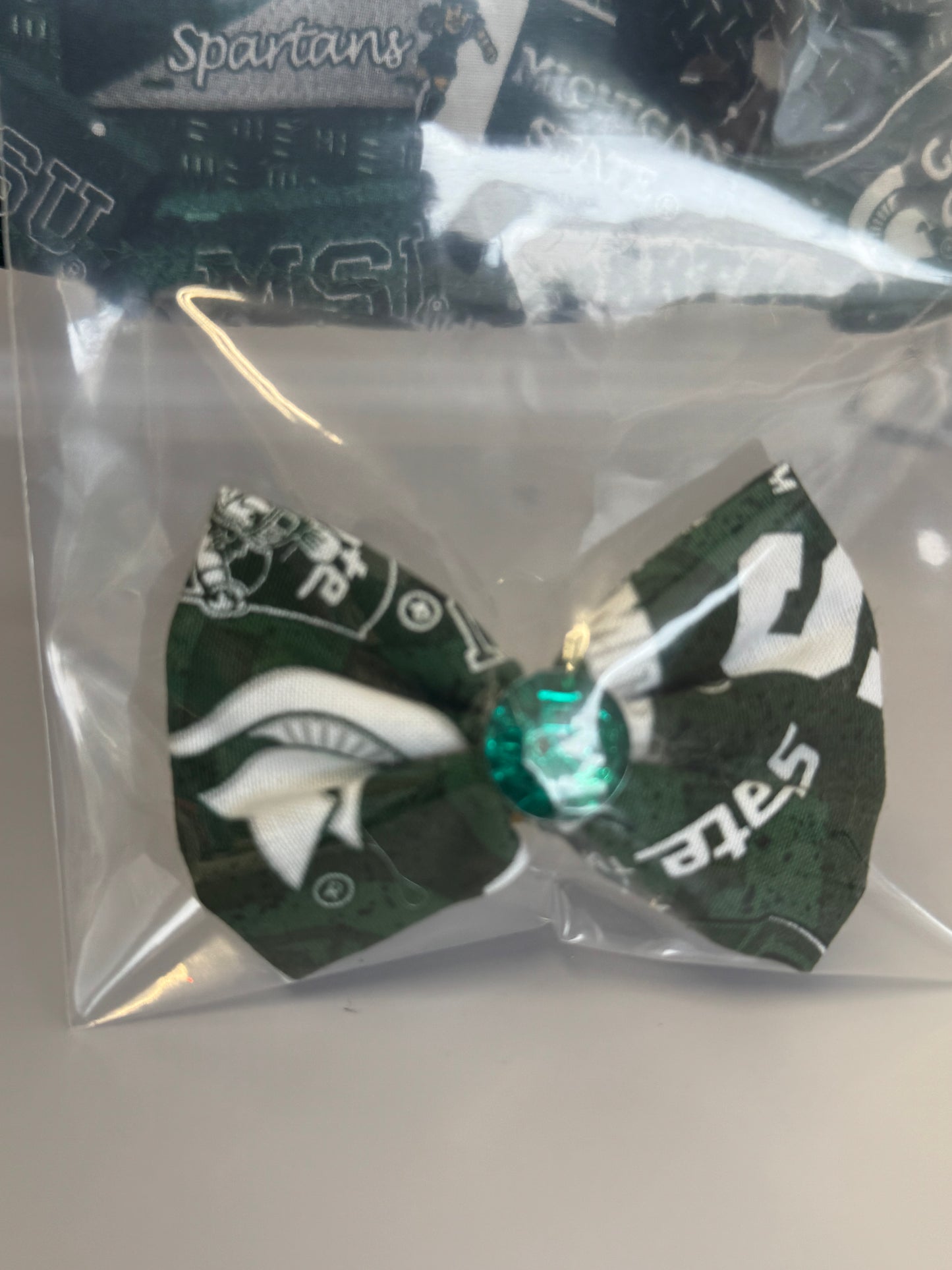 Handmade 18" Doll Clothes - Michigan State Dress & Bow