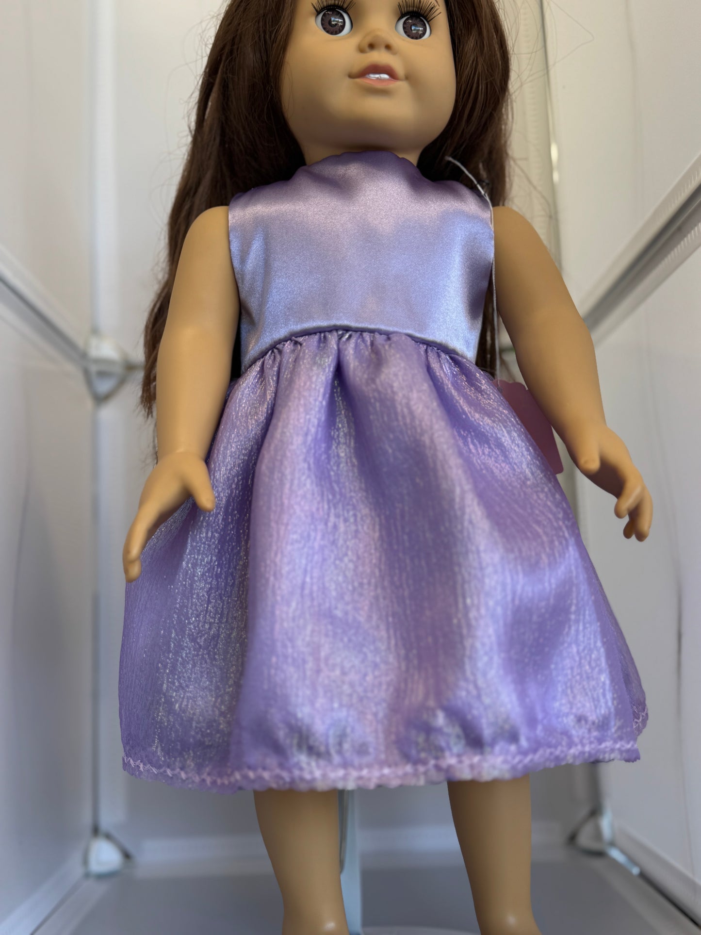 Handmade 18" Doll Clothes - Purple Fancy Dress