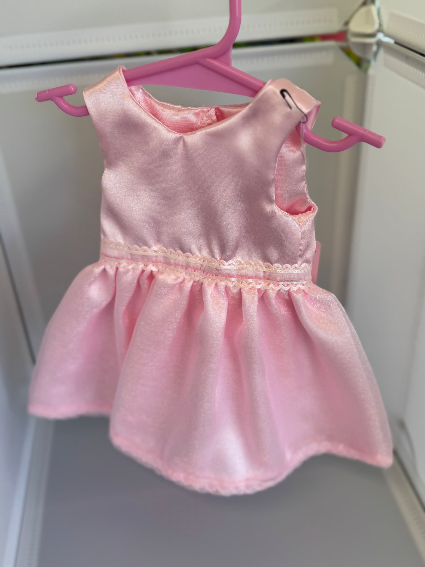 Handmade 18" Doll Clothes - Light Pink Fancy Dress