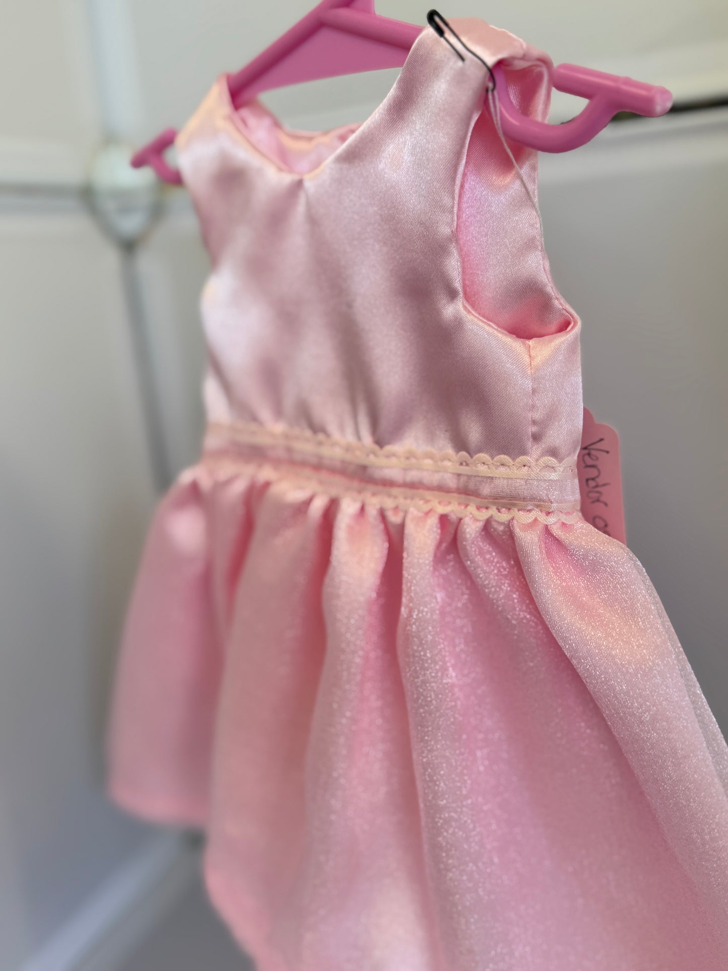Handmade 18" Doll Clothes - Light Pink Fancy Dress