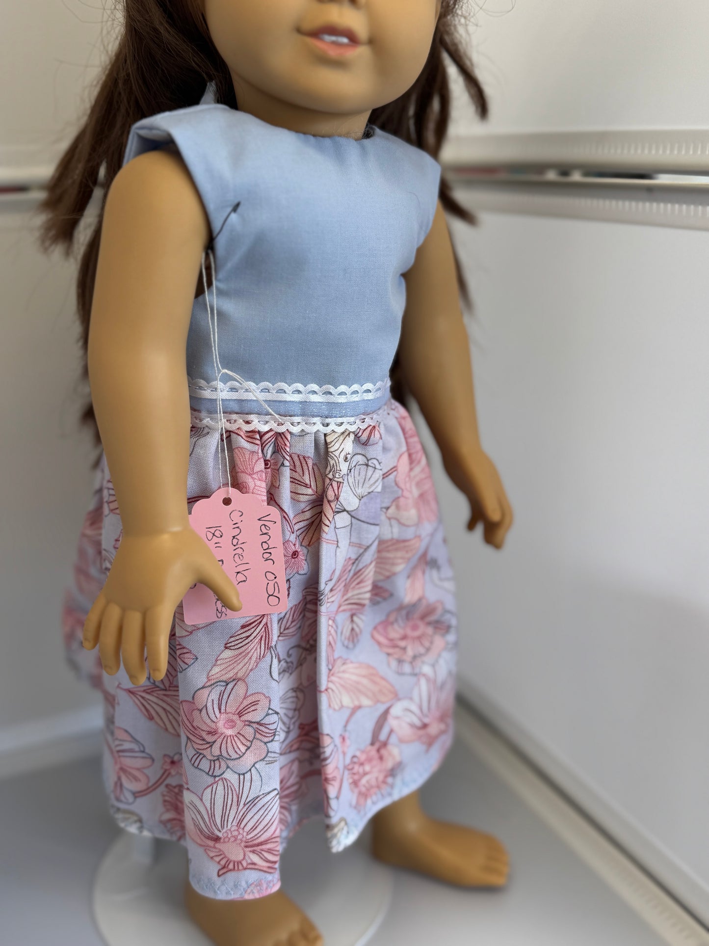Handmade 18" Doll Clothes - Princess Dress & Bow
