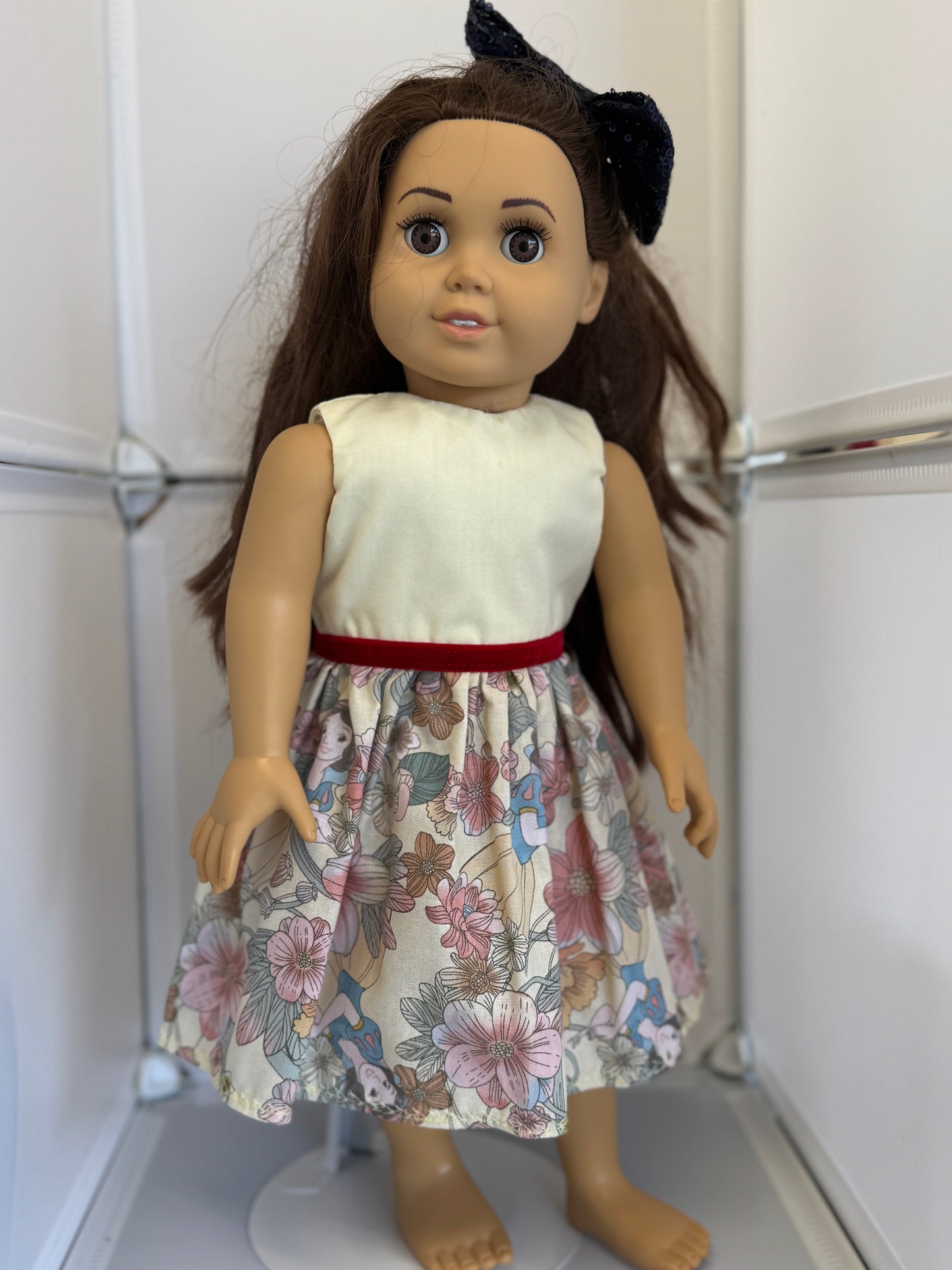Handmade 18" Doll Clothes - Princess Dress & Bow