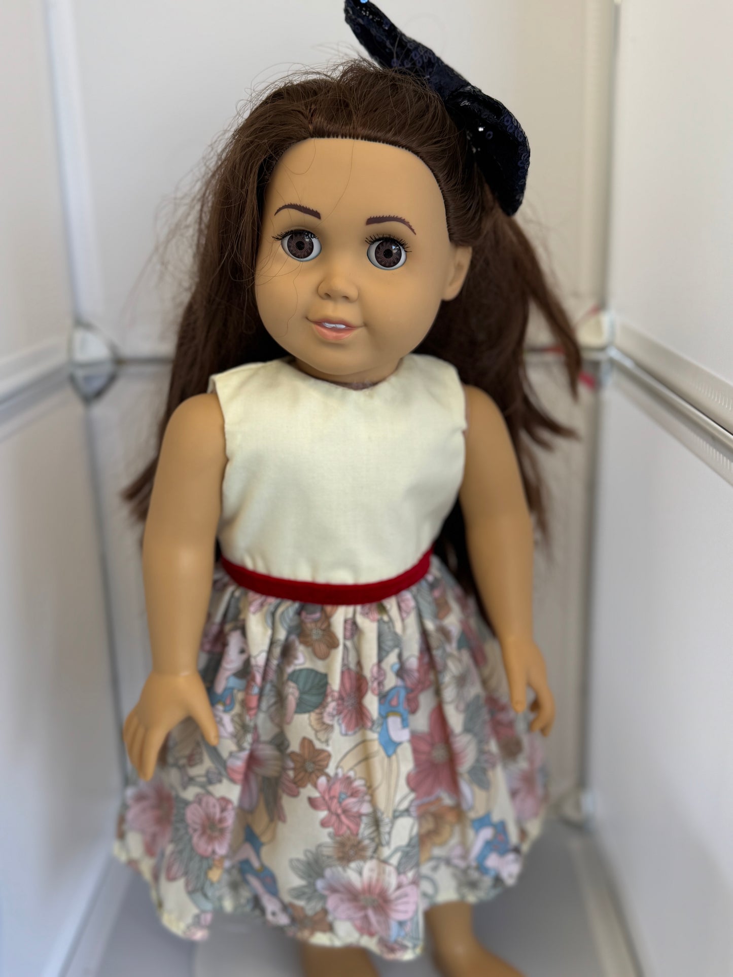 Handmade 18" Doll Clothes - Princess Dress & Bow