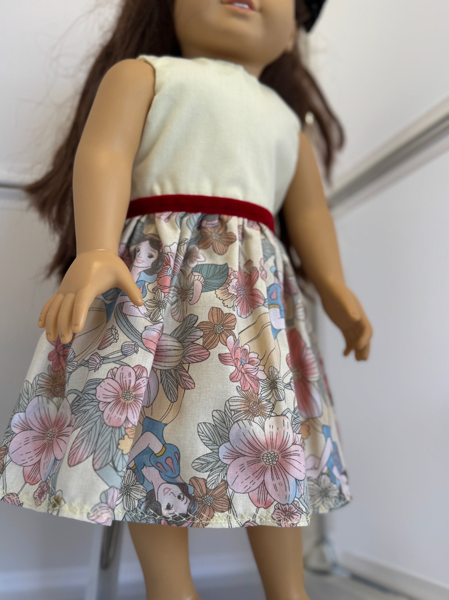 Handmade 18" Doll Clothes - Princess Dress & Bow
