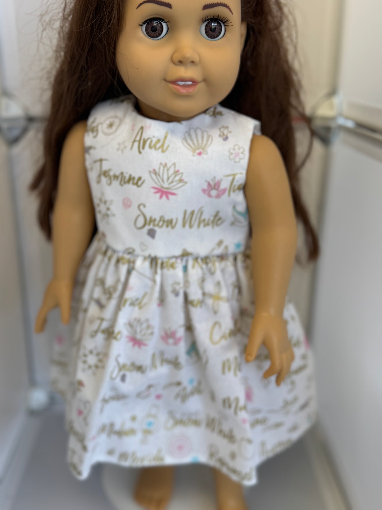 Handmade 18" Doll Clothes - Princess Dress & Bow