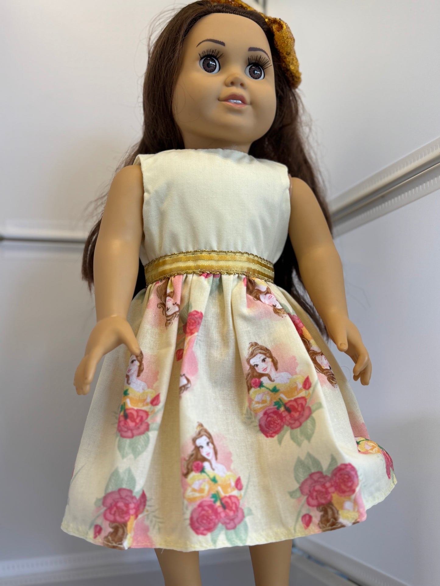 Handmade 18" Doll Clothes - Princess Dress & Bow