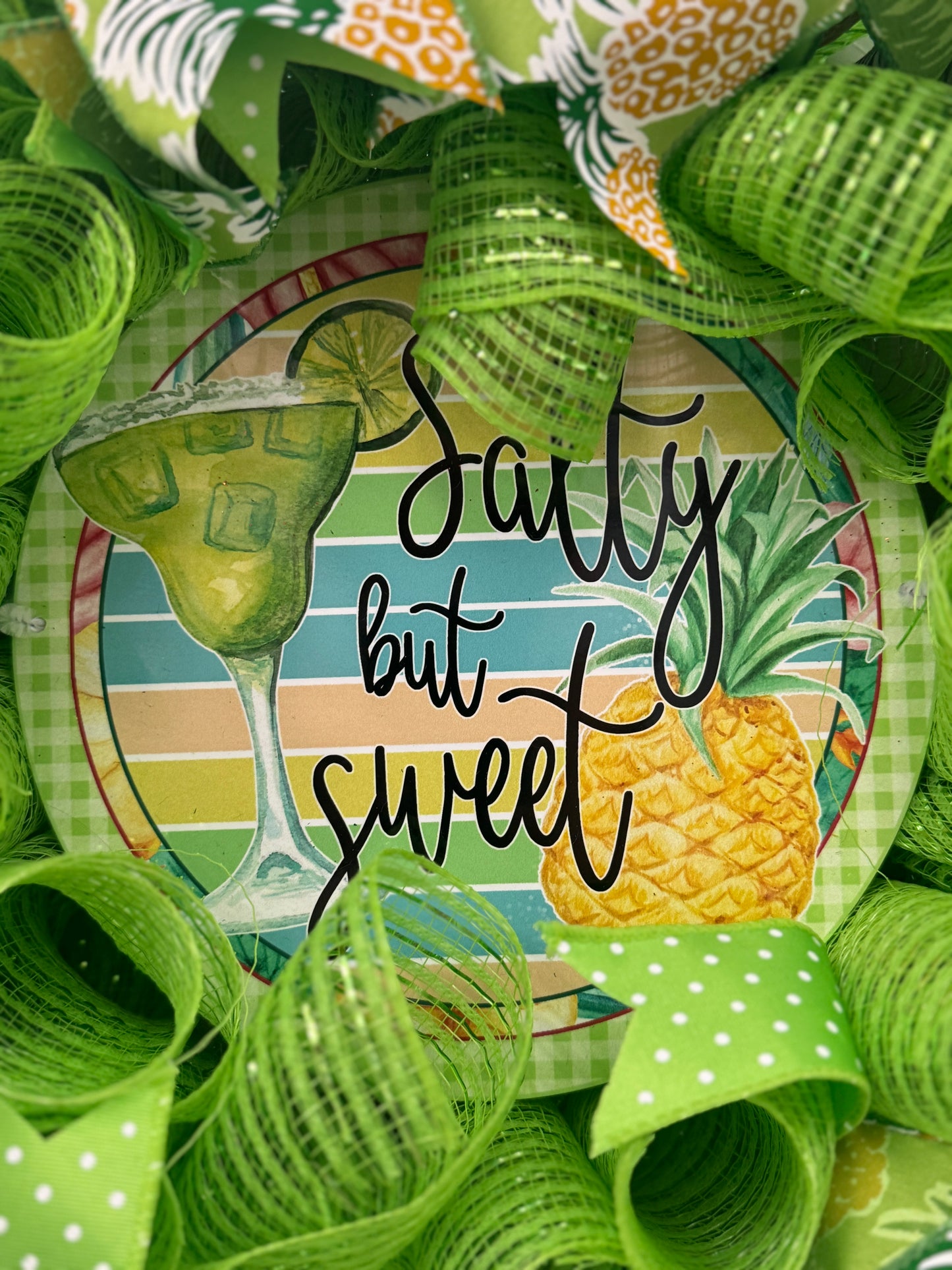 Handmade Deco Mesh Wreaths - Salty but Sweet