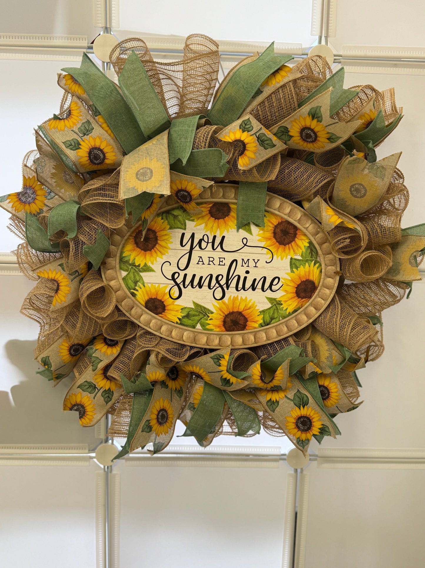 Handmade Deco Mesh Wreaths - You Are My Sunshine