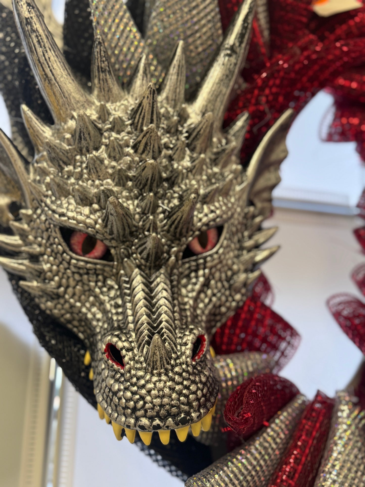 Handmade Deco Mesh Wreaths - Dragon