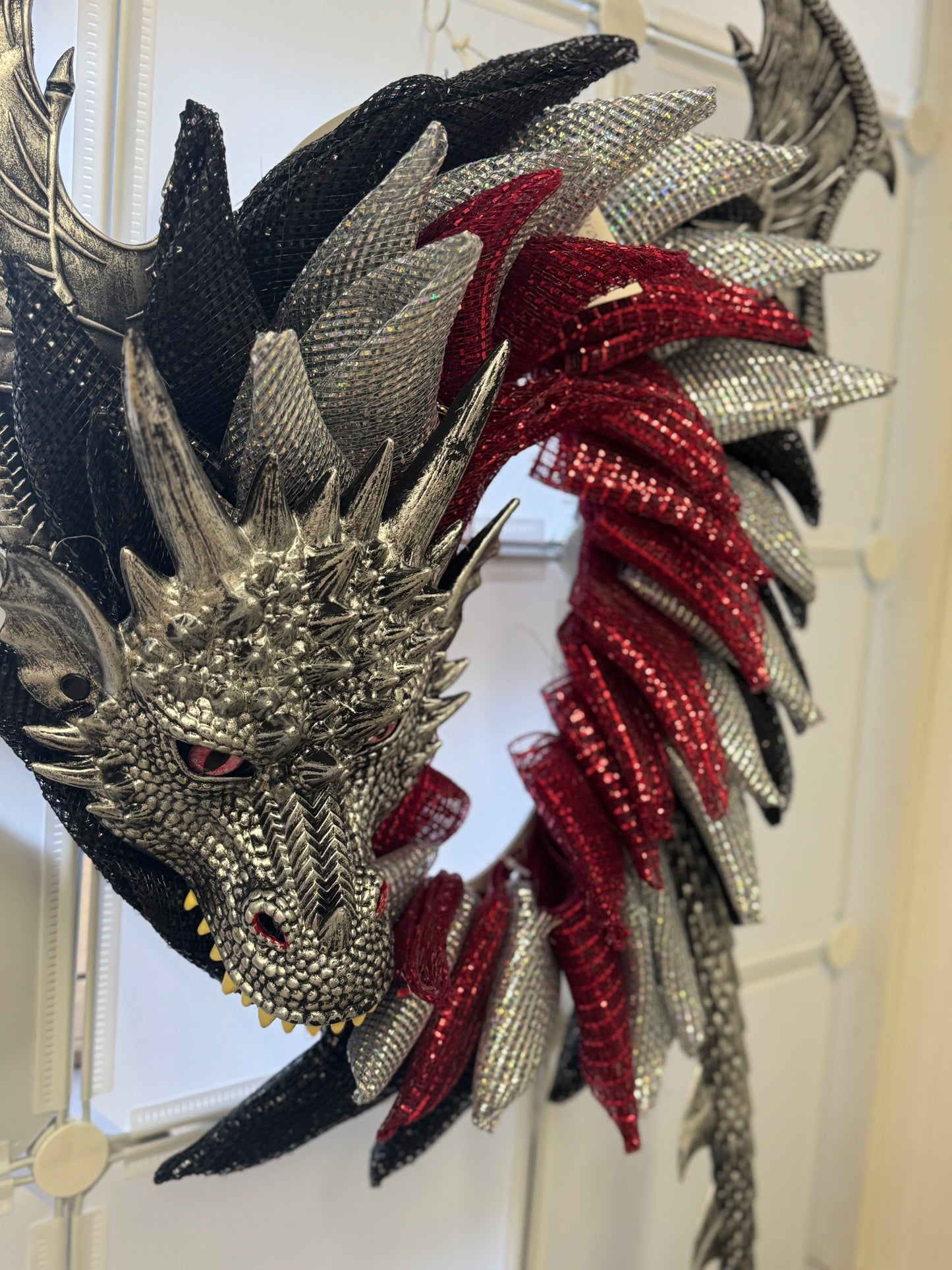 Handmade Deco Mesh Wreaths - Dragon