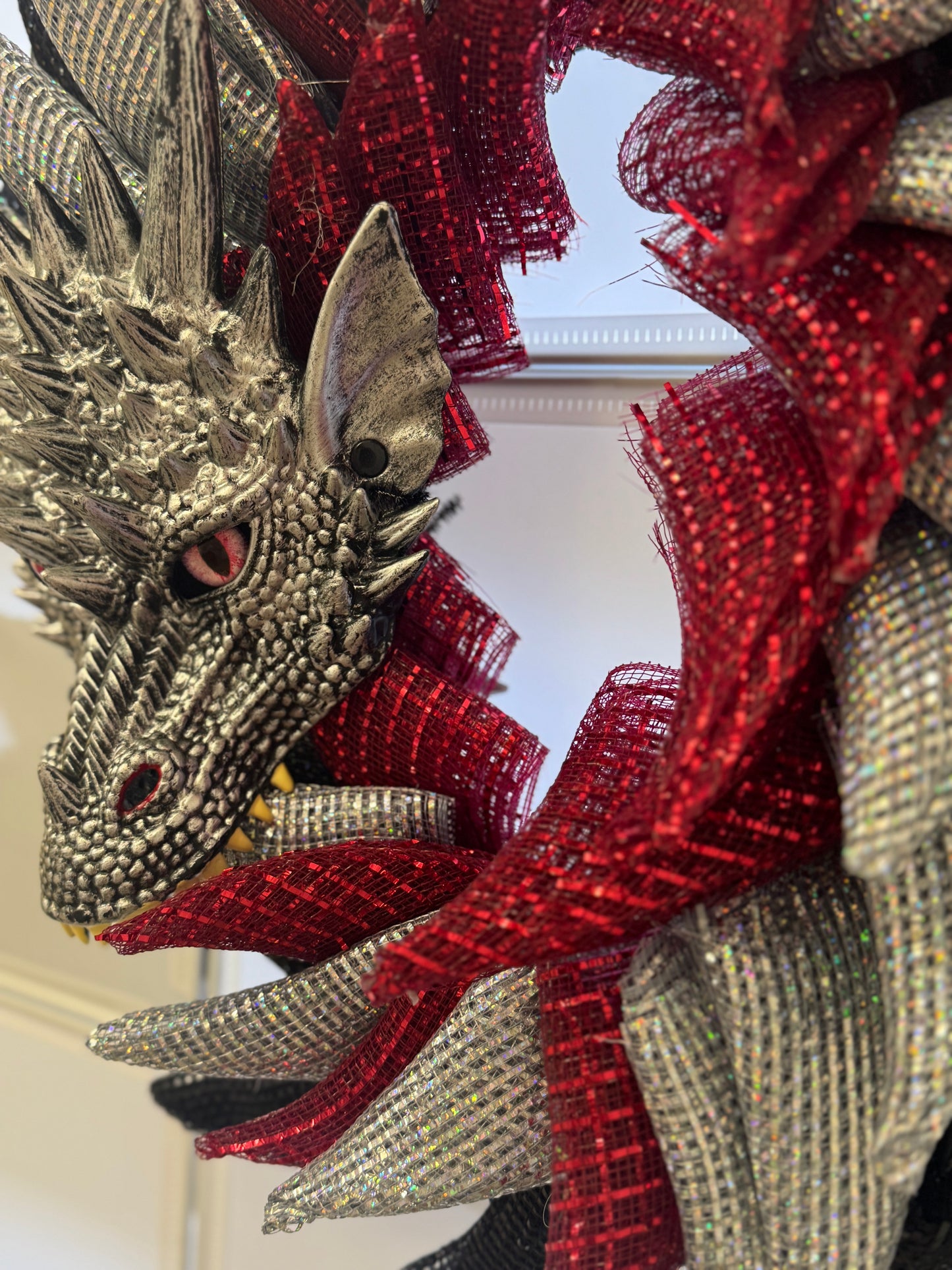 Handmade Deco Mesh Wreaths - Dragon