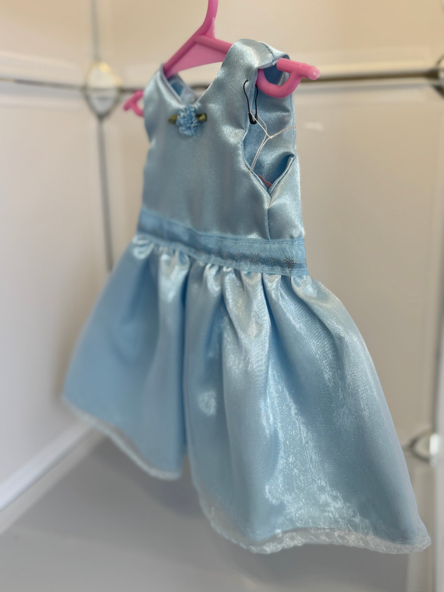 Handmade 18" Doll Clothes - Blue Fancy Dress