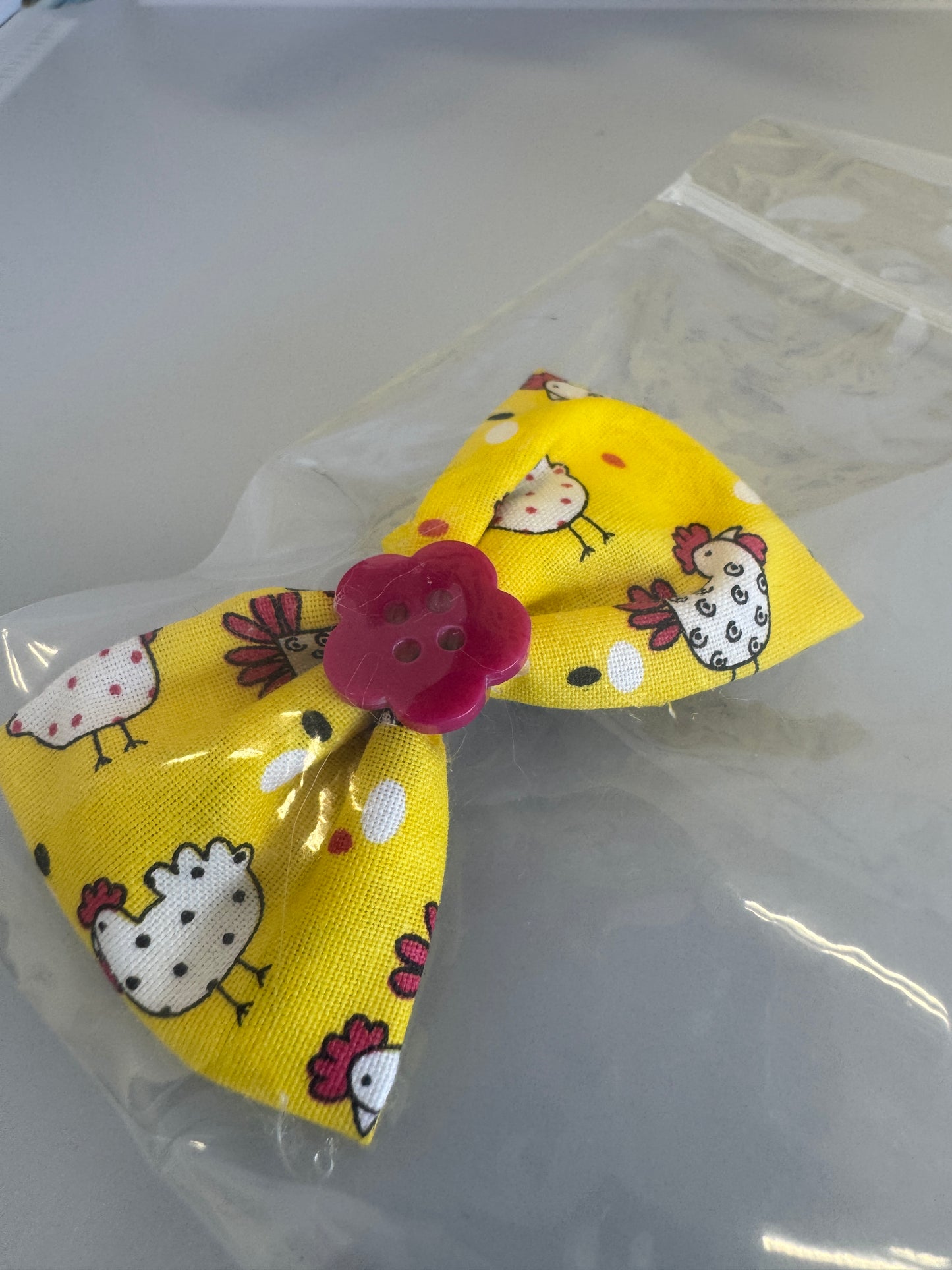 Handmade 18" Doll Clothes – Yellow Chicken Dress w/ Bow