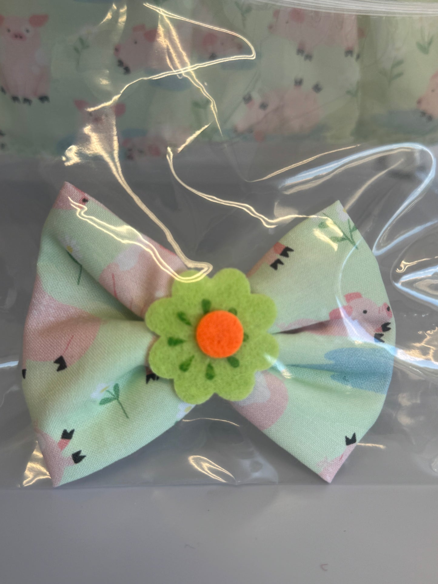 Handmade 18" Doll Clothes – Pig Dress w/ Bow