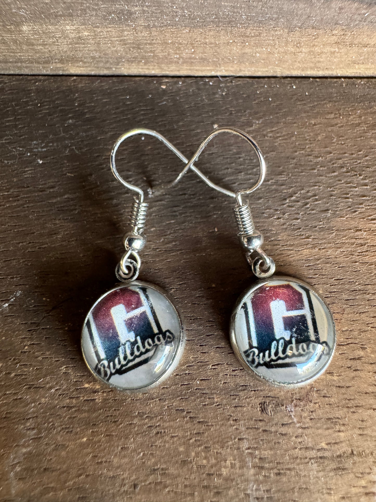 Handmade Aluminum & Glass Earrings - Grandville