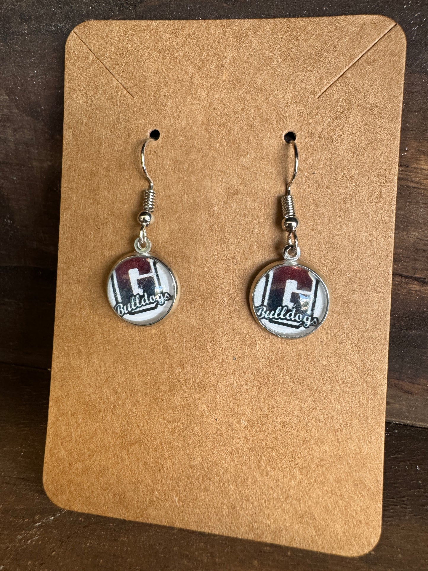 Handmade Aluminum & Glass Earrings - Grandville