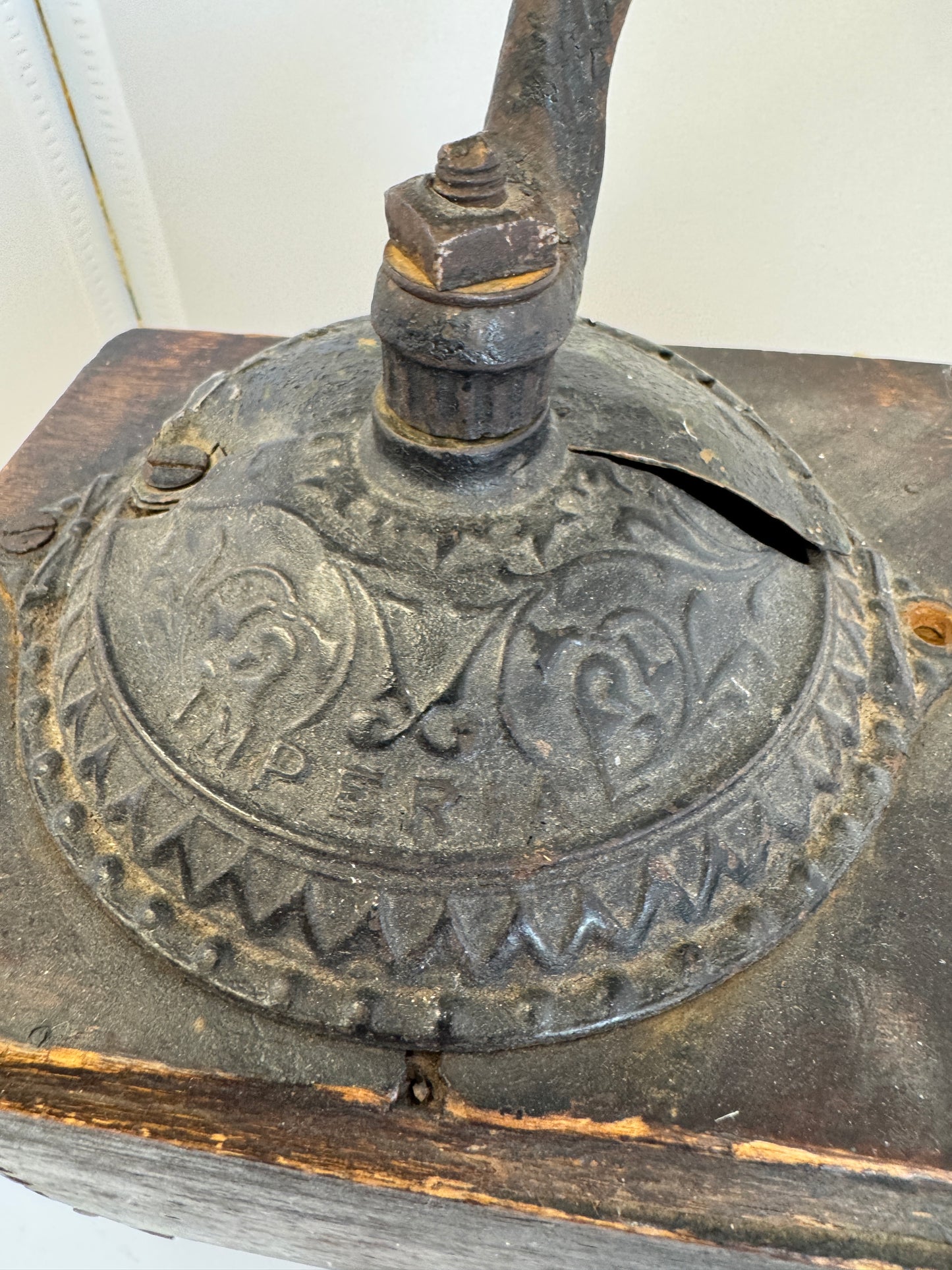Antique Imperial Arcade Coffee Grinder Mill