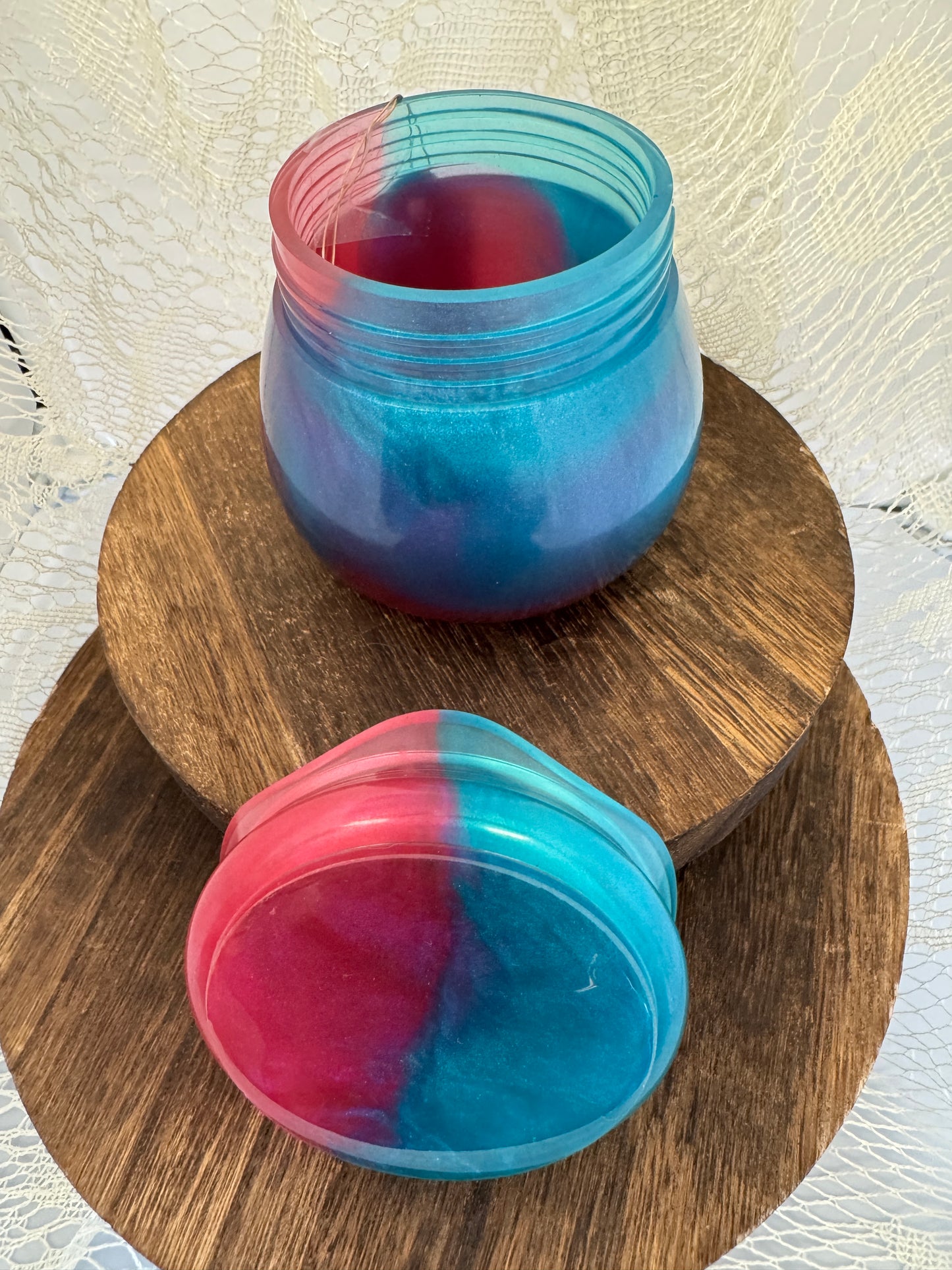 Hand-Poured Epoxy Resin Creations - Jar