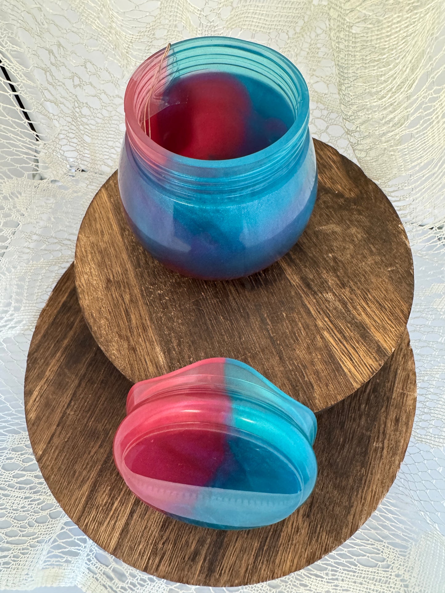 Hand-Poured Epoxy Resin Creations - Jar