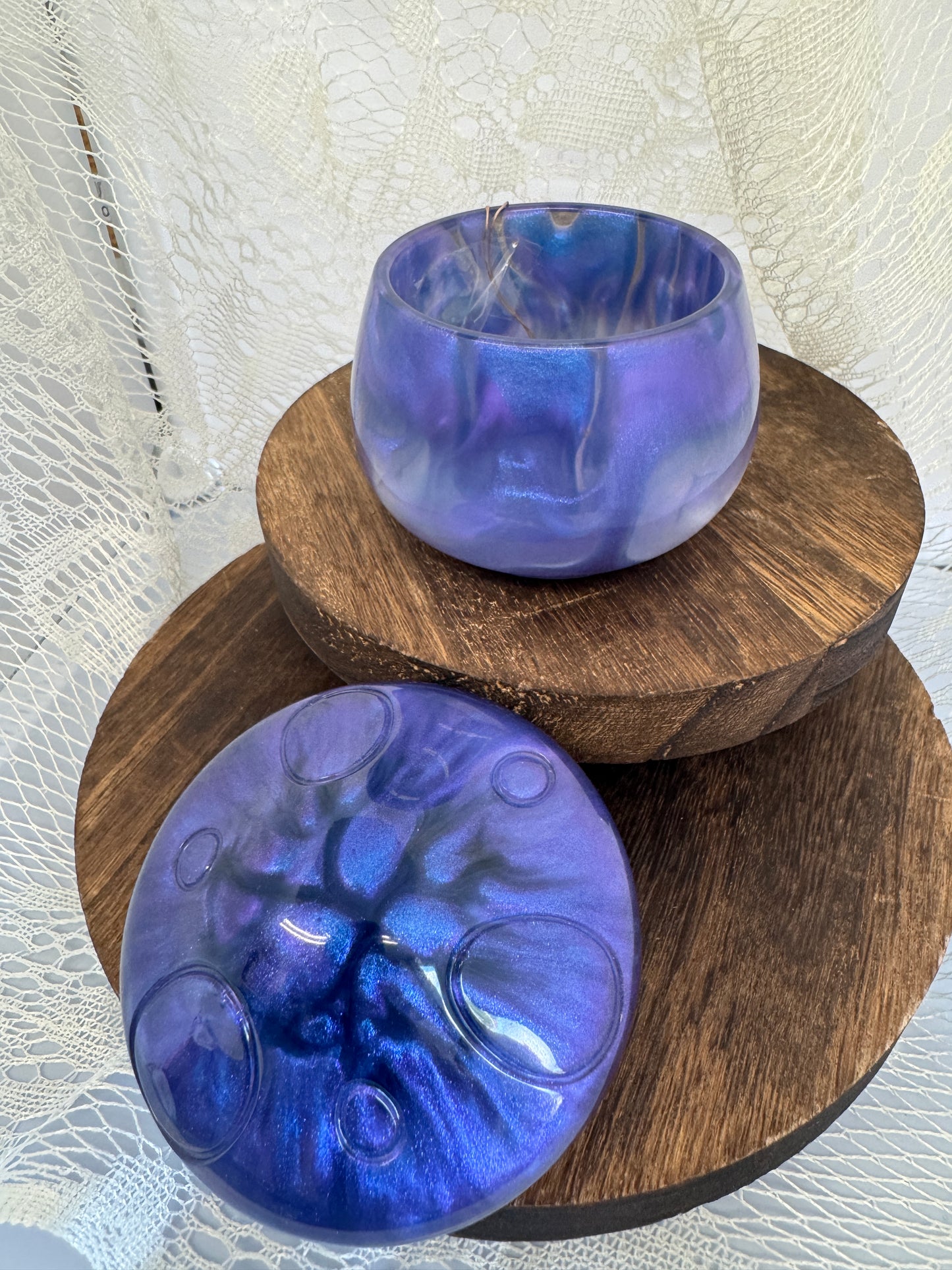 Hand-Poured Epoxy Resin Creations - Mushroom Jar