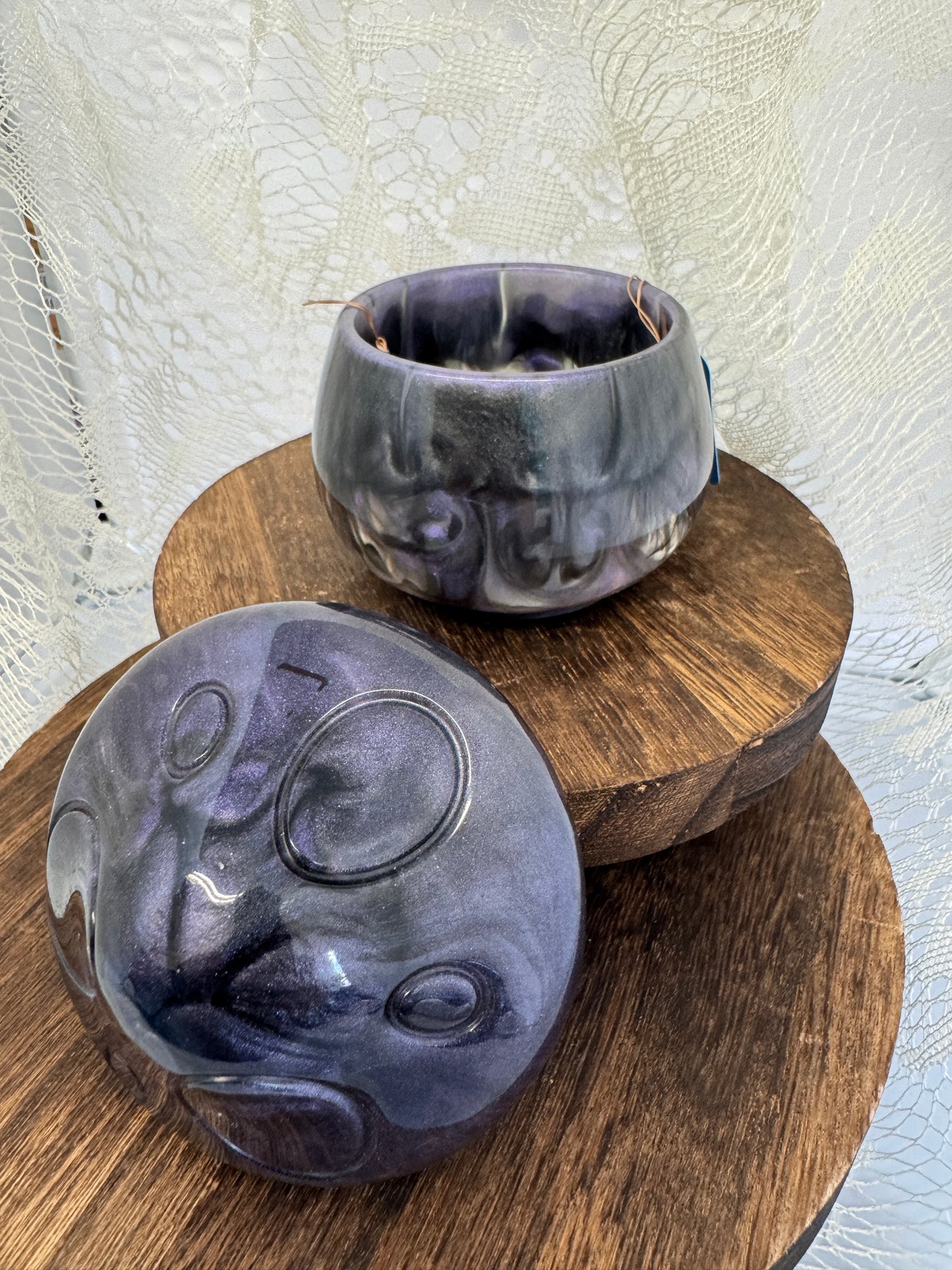 Hand-Poured Epoxy Resin Creations - Mushroom Jar