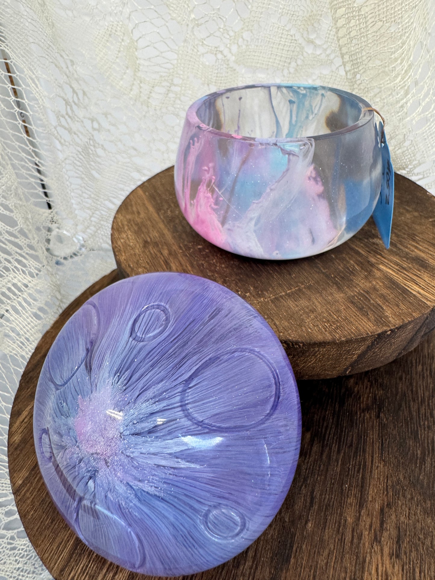 Hand-Poured Epoxy Resin Creations - Mushroom Jar