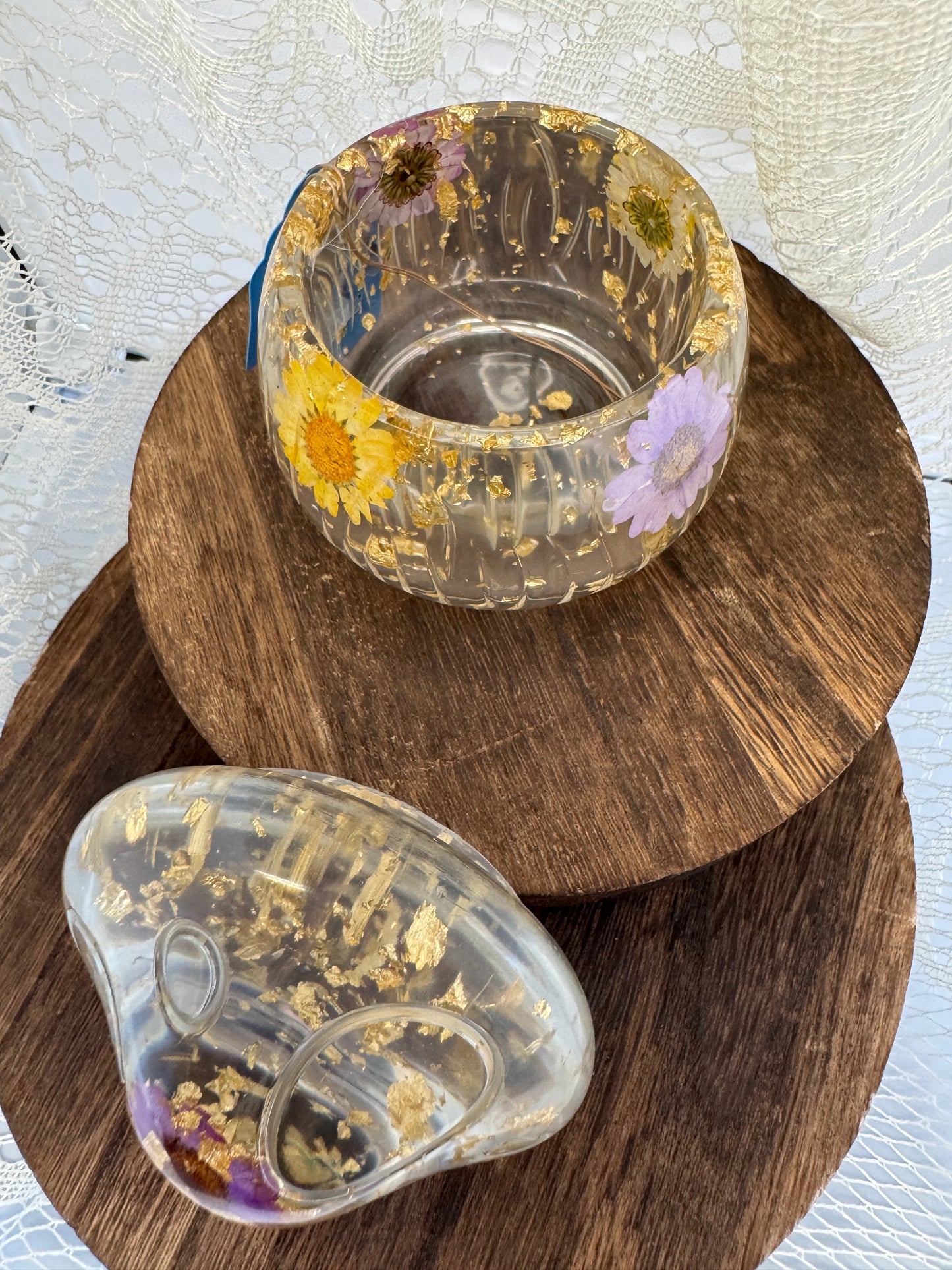 Hand-Poured Epoxy Resin Creations - Mushroom Jar