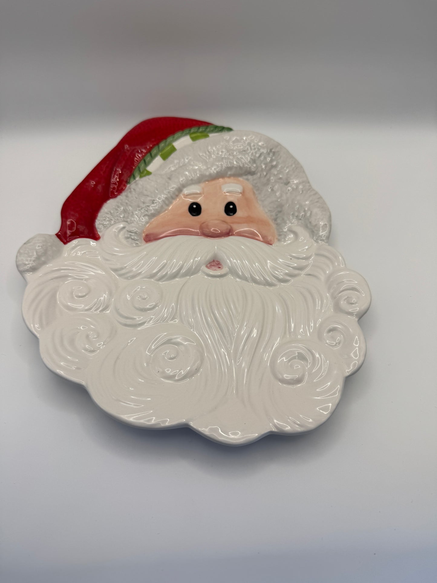 Fitz and Floyd “Holiday Cheer” Santa Plate – Collectible Christmas Serveware