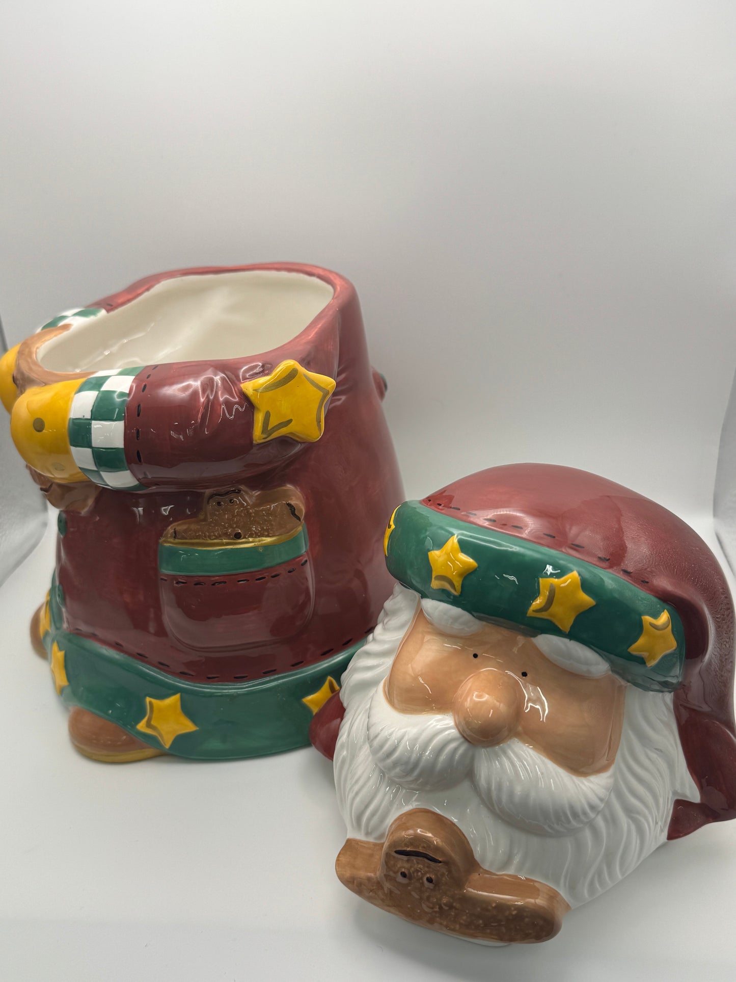 St. Nicholas Square 1998 Santa Claus Ceramic Cookie Jar – 11"