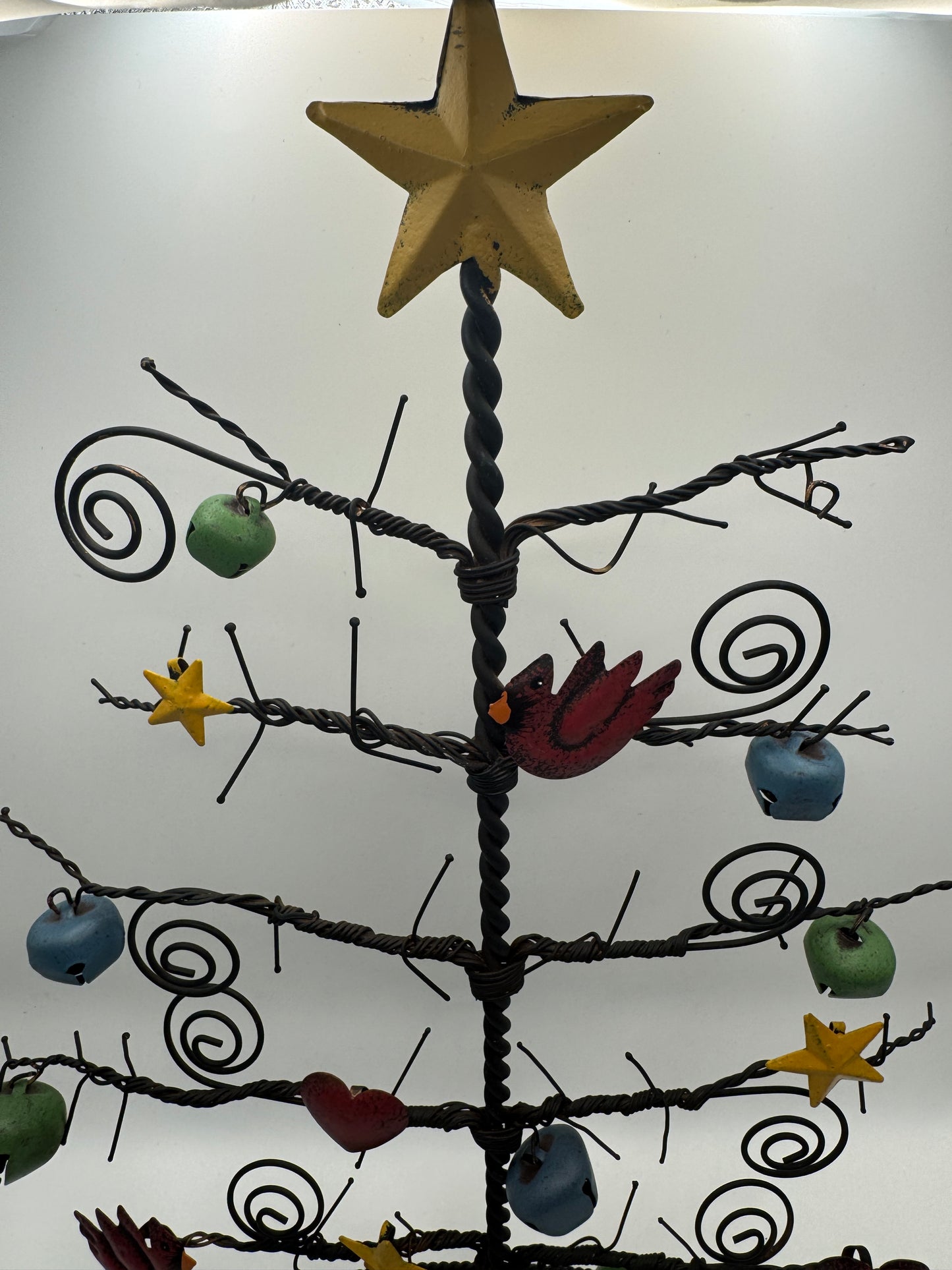 Metal Wire Ornament Display Tree – 15"