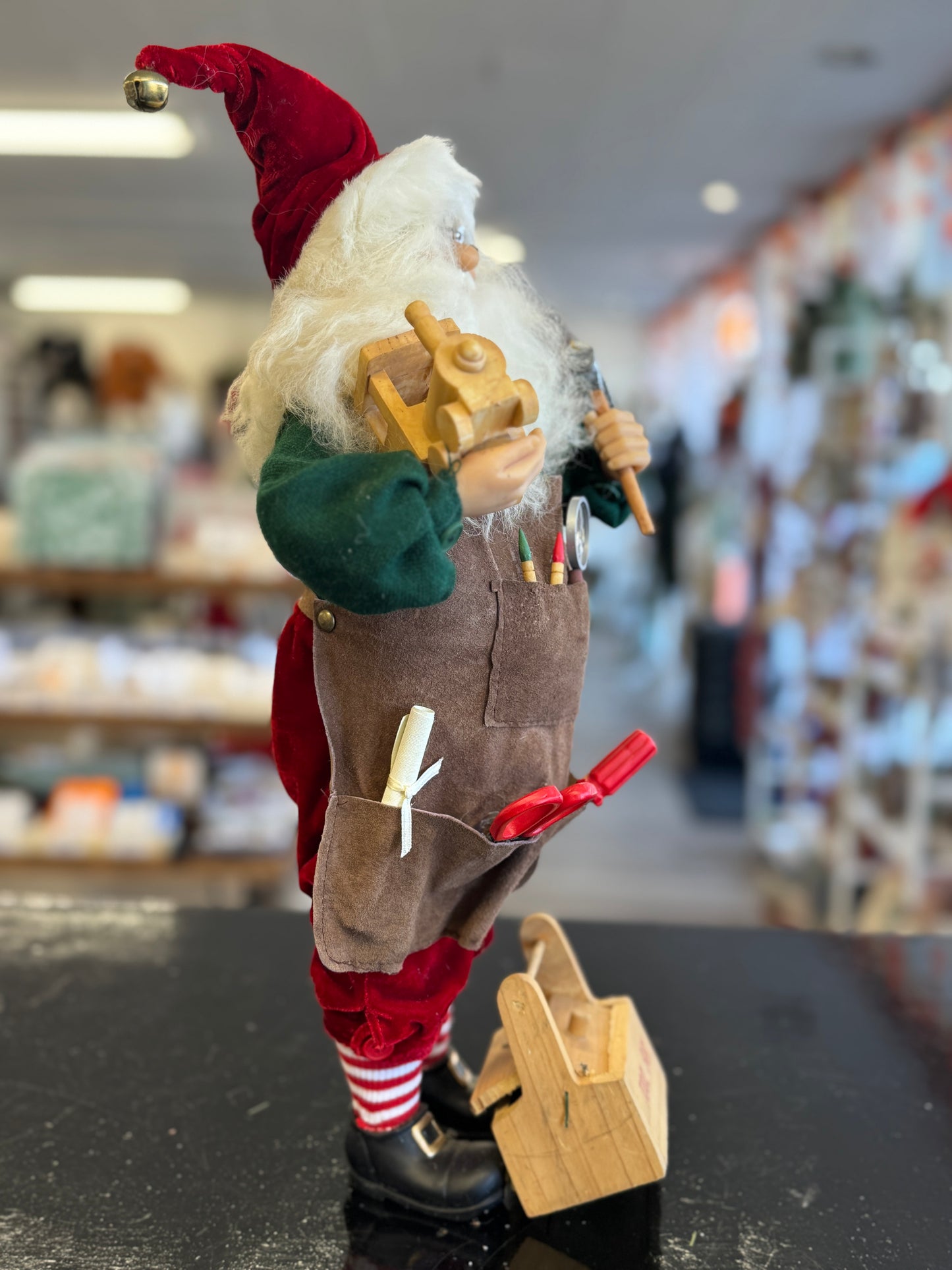 Karen Didion Originals Toymaker Santa Figurine – 18"