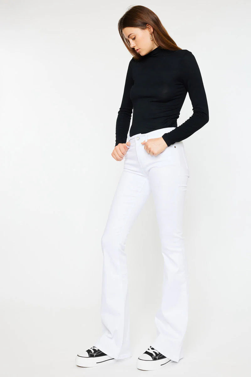 KANCAN - ALASKA MID RISE FLARE JEANS - KC6102WT Size 9/28 only