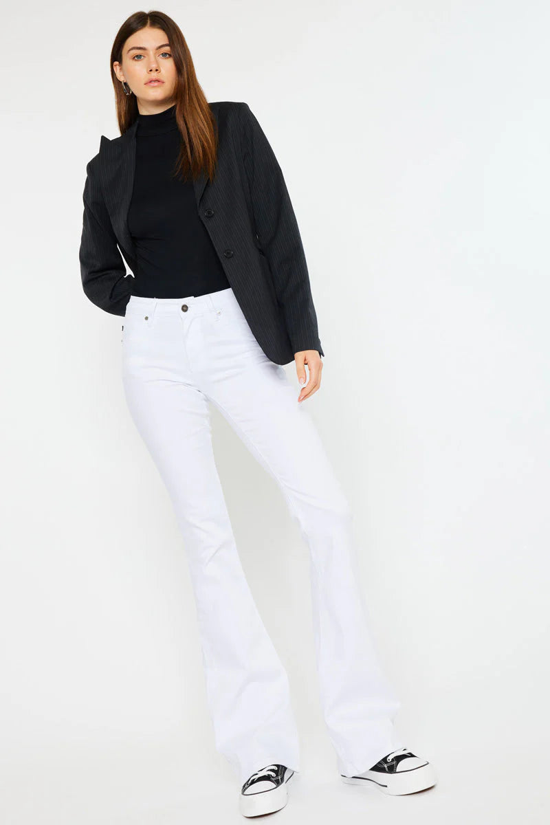 KANCAN - ALASKA MID RISE FLARE JEANS - KC6102WT Size 9/28 only