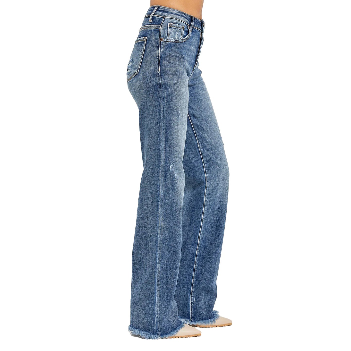 Risen Jeans Women's Dark High Rise Jeans - RDP5471