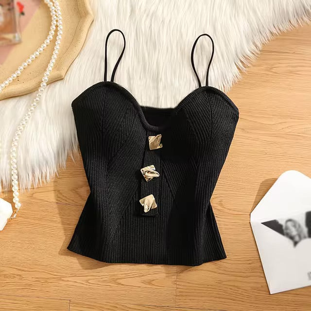 Camisole Top - Black - One Size