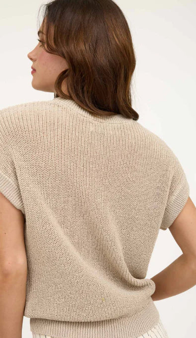 BREEZY SUMMER KNIT SWEATER - Taupe