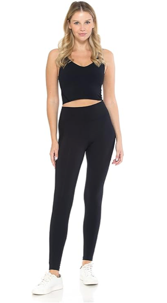 FITUSA Premium Tummy Control Athletic Yoga Pants w/Pockets