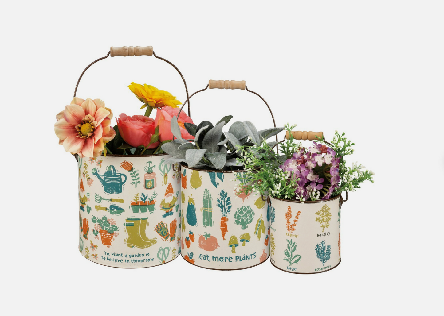 Primitives by Kathy - Garden Bucket Set of 3 - 109117